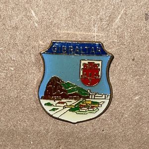 Vintage Gibraltar Enamel Lapel Pin